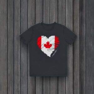Canadian Flag Heart TShirt