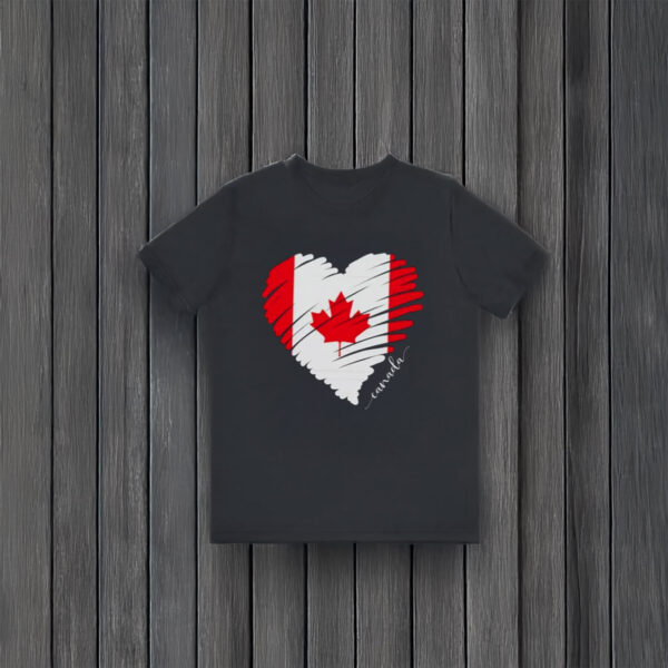 Canadian Flag Heart TShirt