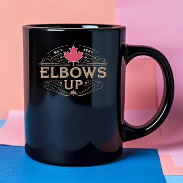 Canadian Flag Mug, Elbows Up Canada Mug