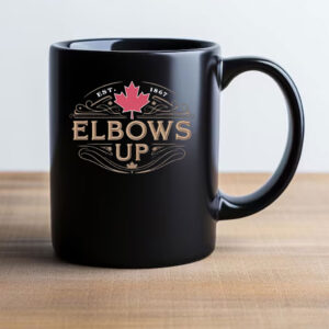 Canadian Flag Mug, Elbows Up Canada Mug