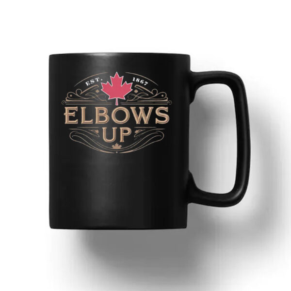 Canadian Flag Mug, Elbows Up Canada Mug