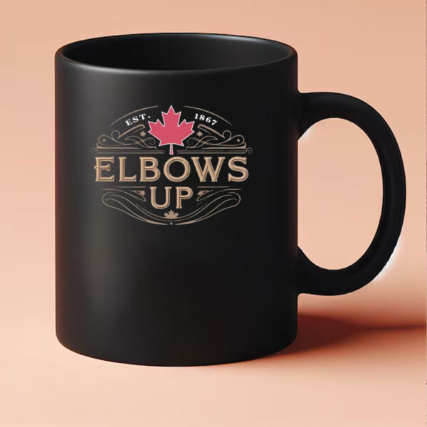 Canadian Flag Mug, Elbows Up Canada Mug