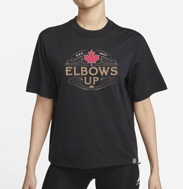 Canadian Flag Shirt, Elbows Up Canada Shirt