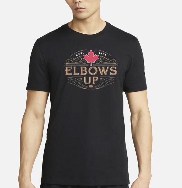 Canadian Flag Shirt, Elbows Up Canada Shirt