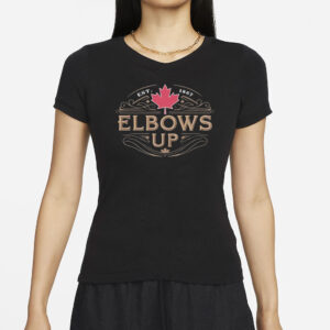 Canadian Flag Shirt, Elbows Up Canada Shirt