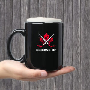Canadian Maple Leaf Elbows Up Mug
