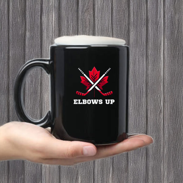 Canadian Maple Leaf Elbows Up Mug
