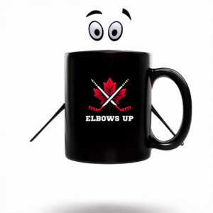 Canadian Maple Leaf Elbows Up Mug