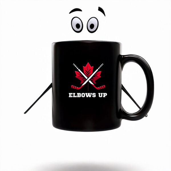 Canadian Maple Leaf Elbows Up Mug