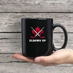 Canadian Maple Leaf Elbows Up Mug