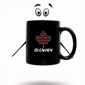 Canadian Maple Leaf & OH CANADA Mug