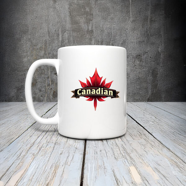 Canadian products with red maple leaf Mug