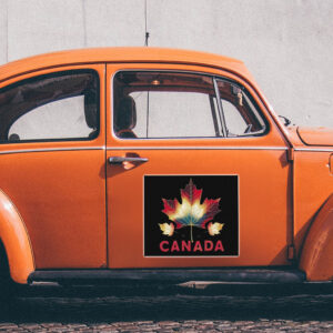 Casual Maple Leaf Canada Sticker