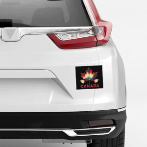 Casual Maple Leaf Canada Sticker