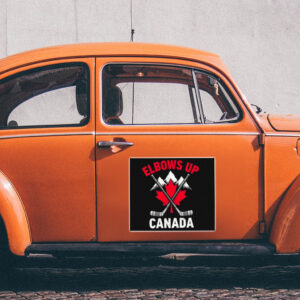 ELBOWS UP Canada Maple Leaf Sticker