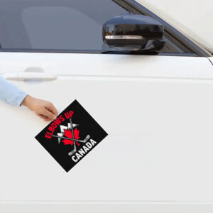 ELBOWS UP Canada Maple Leaf Sticker