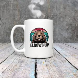 Elbow Up Proud Canadian Beaver True North Mug
