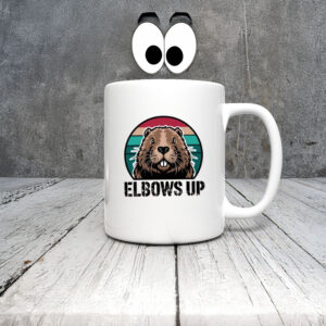 Elbow Up Proud Canadian Beaver True North Mug