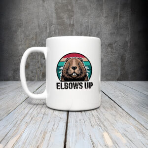 Elbow Up Proud Canadian Beaver True North Mug