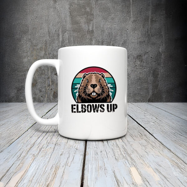 Elbow Up Proud Canadian Beaver True North Mug