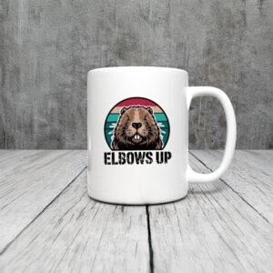 Elbow Up Proud Canadian Beaver True North Mug