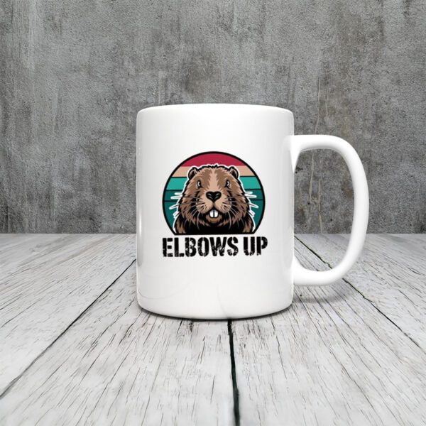 Elbow Up Proud Canadian Beaver True North Mug