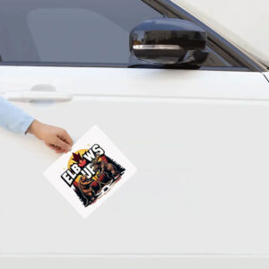 Elbows Up Bear & Maple Leaf Sticker