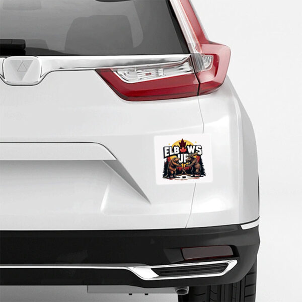 Elbows Up Bear & Maple Leaf Sticker