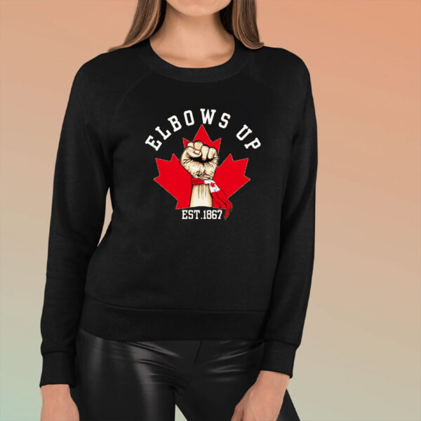 Elbows Up Canada Est 1867 Proud Canadian Strong Canada T-Shirt