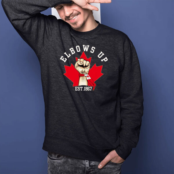 Elbows Up Canada Est 1867 Proud Canadian Strong Canada T-Shirt