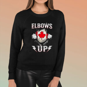 Elbows Up Canada Maple Leaf Strong North T-Shirt