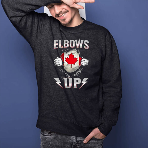 Elbows Up Canada Maple Leaf Strong North T-Shirt