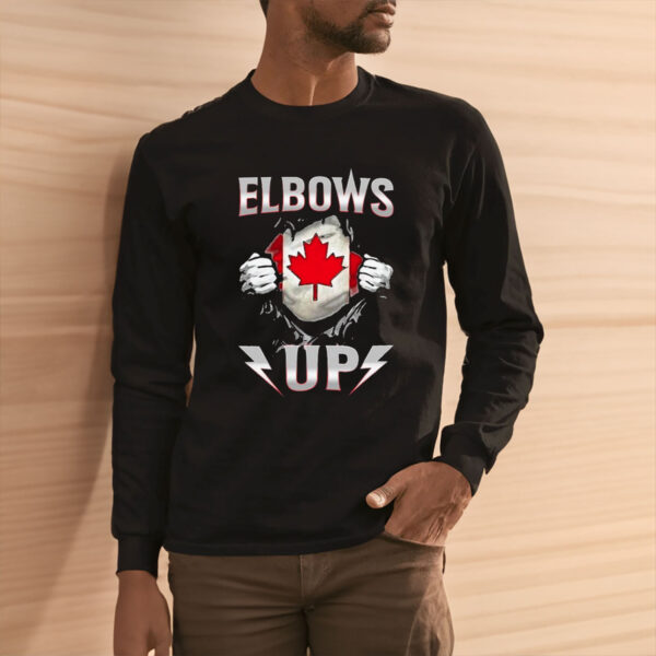 Elbows Up Canada Maple Leaf Strong North T-Shirt