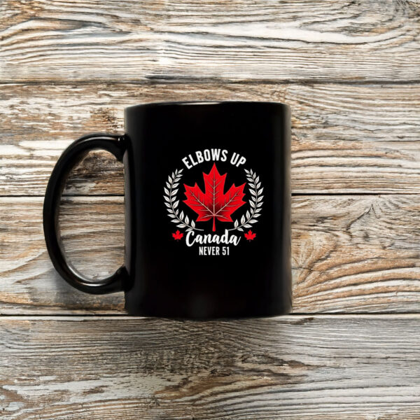 Elbows Up Canada Never 51 Graphic Mug