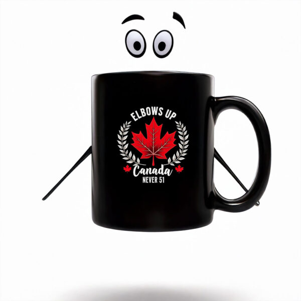 Elbows Up Canada Never 51 Graphic Mug