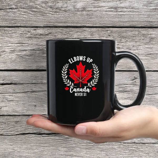 Elbows Up Canada Never 51 Graphic Mug