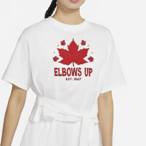 Elbows Up Canada True North Strong and Free Proud Canadian Sticker