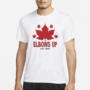 Elbows Up Canada True North Strong and Free Proud Canadian Sticker