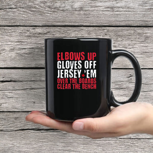 Elbows Up Gloves Off Mug