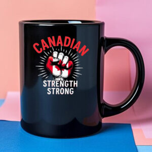 Geometric-pattern Canadian Strength STRONG Mug