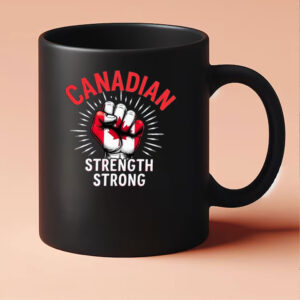 Geometric-pattern Canadian Strength STRONG Mug