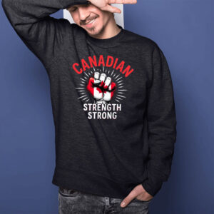 Geometric-pattern Canadian Strength STRONG Shirt