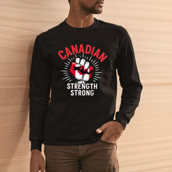 Geometric-pattern Canadian Strength STRONG Shirt
