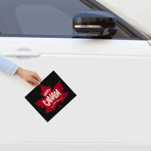 Happy Canada Day Red Maple Leaf 2025 Sticker