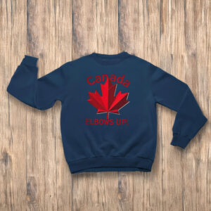 Maple Canada Elbows Up, Red Maple Leaf Shirt
