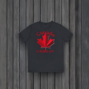 Maple Canada Elbows Up, Red Maple Leaf Shirt