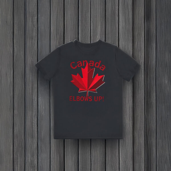 Maple Canada Elbows Up, Red Maple Leaf Shirt