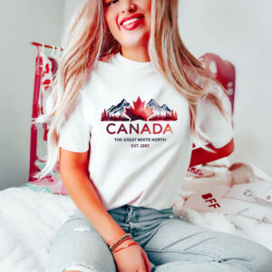 Maple Leaf Tee Great White North Canada Shirt