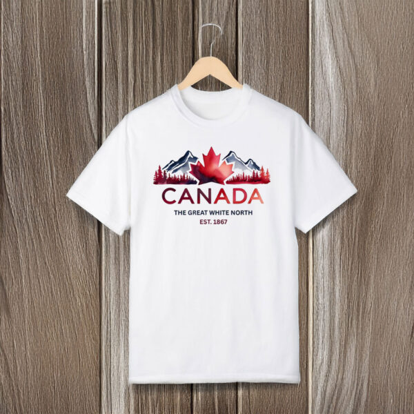 Maple Leaf Tee Great White North Canada Shirt