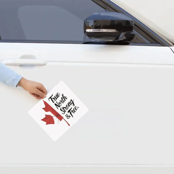 Maple Leaf True North Strong & Free Sticker
